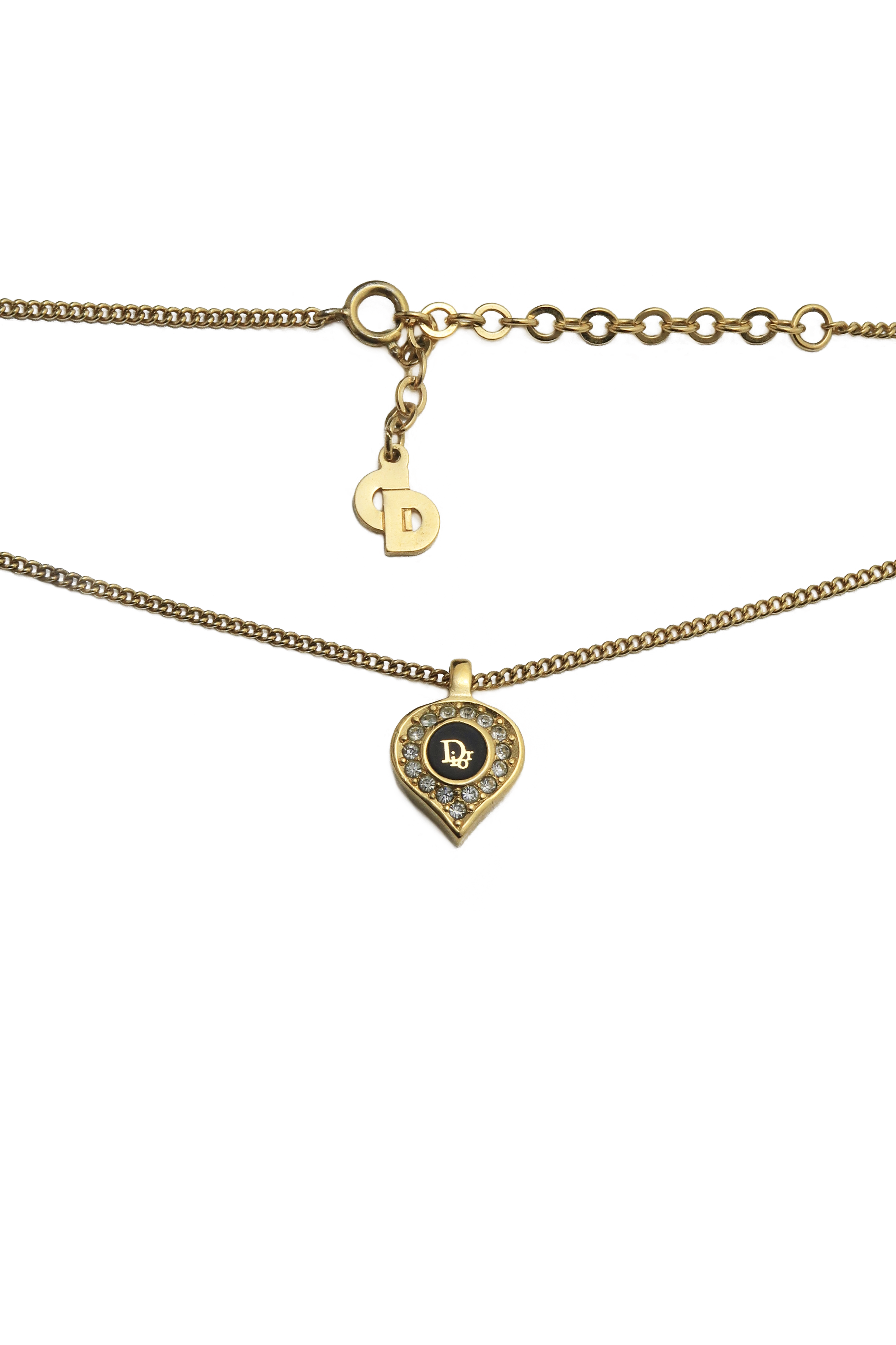 Authentic Vintage Dior Oblique Silver Trotter Necklace — LUXE Reworked